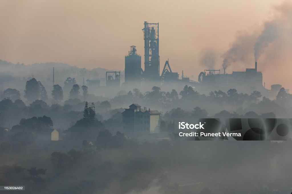 Shillong Mornings Pollution Stock Photo