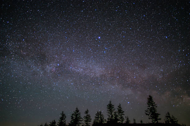 istock Milky Way on the starry sky in the mountains 1153026517
