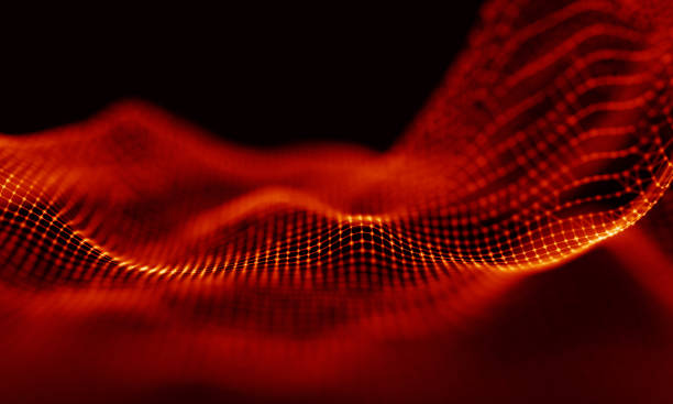 istock Abstract Red Geometrical Background . Connection structure. Science background. Futuristic Technology HUD Element . onnecting dots and lines . Big data visualization and Business . 1153028904