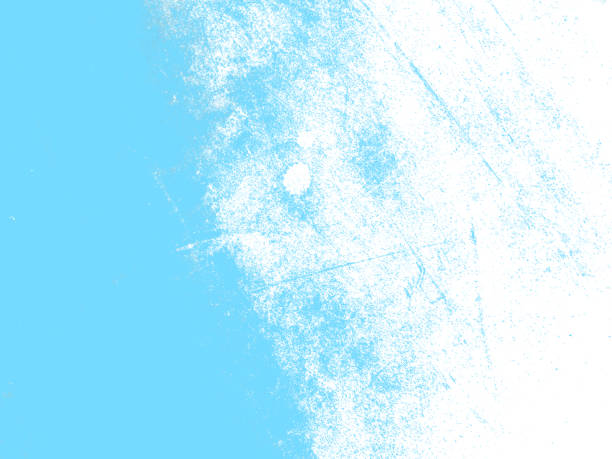 istock Light blue dirty gunge rough surface old cement construction texture dusty background empty blank template 1153031281