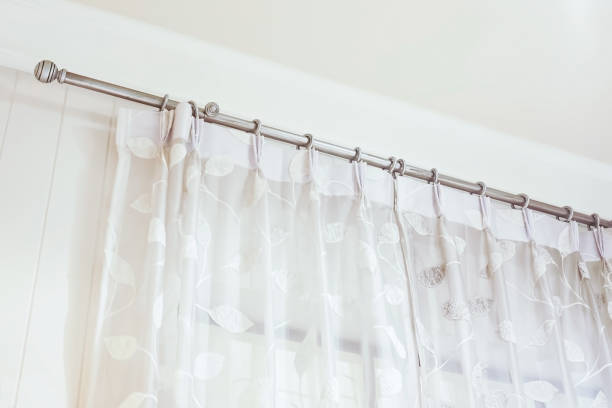 istock Curtains window decoration interior of room 1153031304