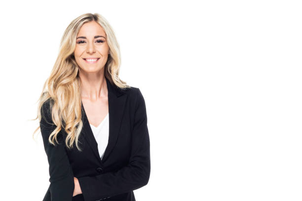 istock Attractive blond businesswoman - is smiling 1153036954
