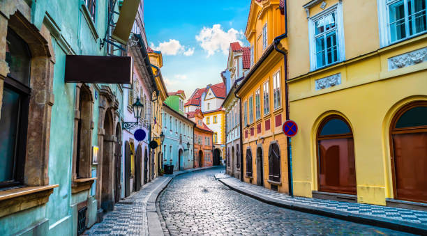 istock Old street in Prague 1153039730