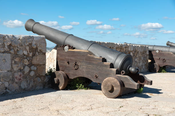 istock Ancient bronze cannon in Ibiza 1153041615
