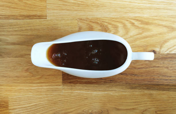 Gravy boat full of gravy
