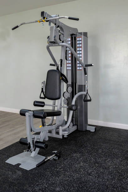istock Gym Exercise machine in the gray room 1153053358