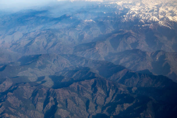 istock Aerial view from top of Himalayan snow mountain 1153063254