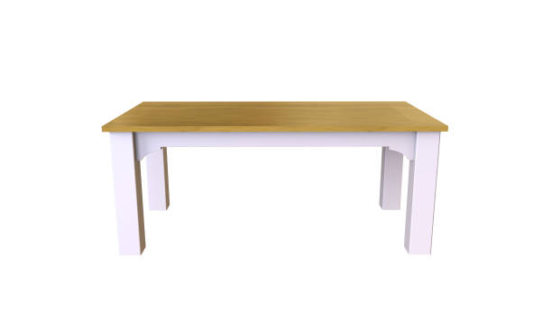 istock country style table 3d illustration on a white background 1153064542
