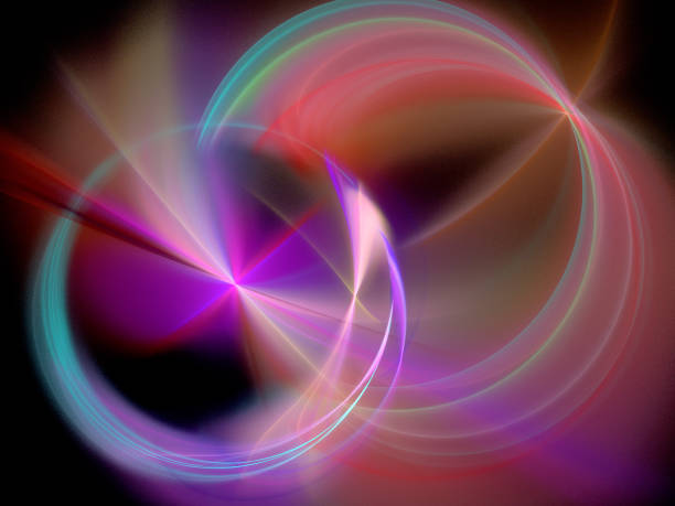 istock Abstract illustration of a fractal pattern on black background 1153064954