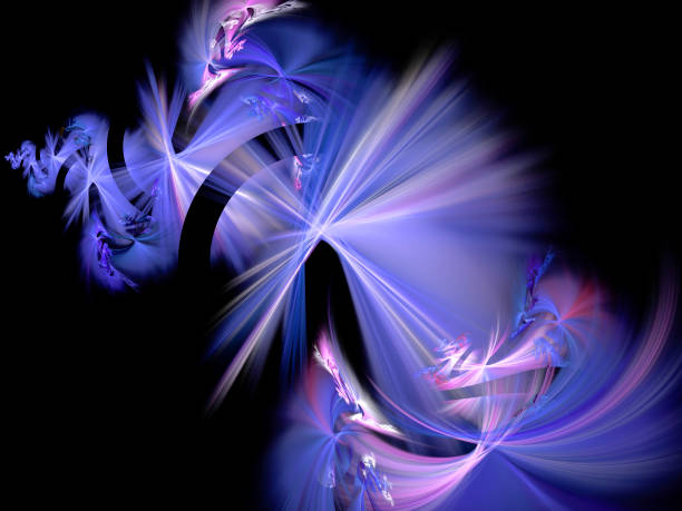 istock Abstract illustration of a fractal pattern on black background 1153065613