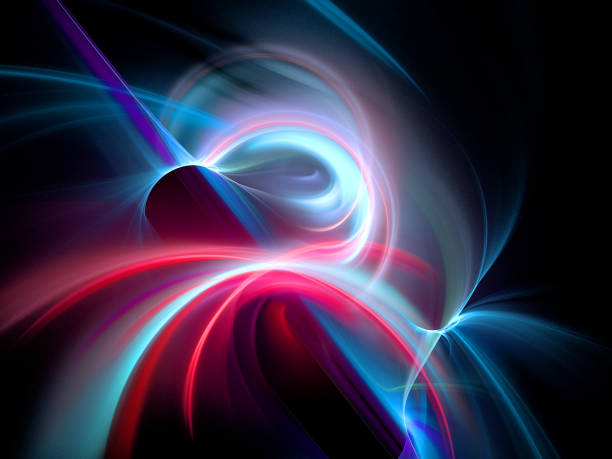istock Abstract illustration of a fractal pattern on black background 1153065646