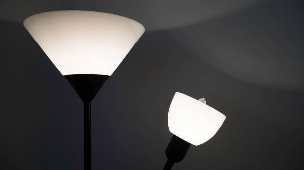 istock Floor lamp in the dark - Closeup 1153065854