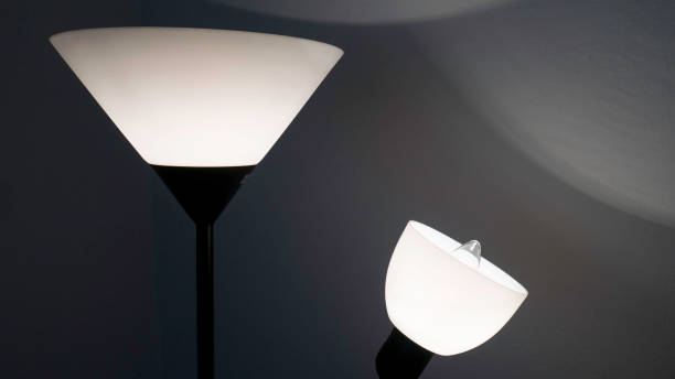 istock Floor lamp in the dark - Closeup 1153065858