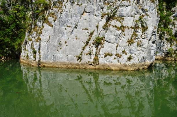 istock Reflection of the stone in the lake 1153074893
