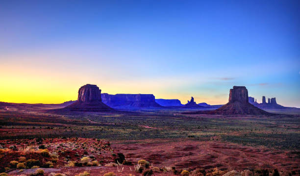 istock Monument Valley scenic view after sunset 1153075260