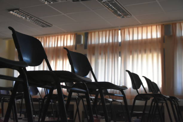 istock Chairs on the table in THE classROOM 1153082702