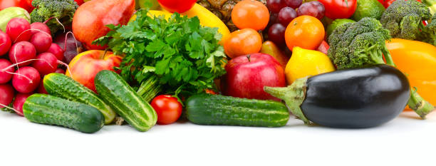 istock Set fruits and vegetables 1153088539
