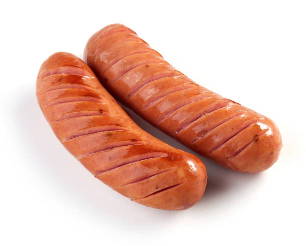 istock grilled sausages isolated on white background 1153094559