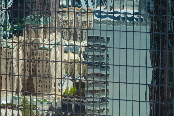 istock Distorted Reflections on a Skyscraper in Downtown Los Angeles 1153102453