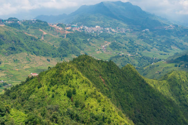 istock Panoramic view of mountain valley in Vietnam 1153115011