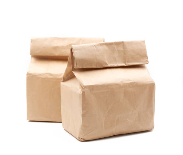 istock Paper bags on white background 1153122233