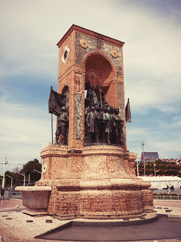 Independence Monument in Istanbul taksim square