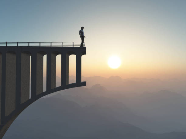 istock the road on a bridge. This is a 3d illustration. 1153147633