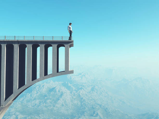 istock the road on a bridge. This is a 3d illustration. 1153147643