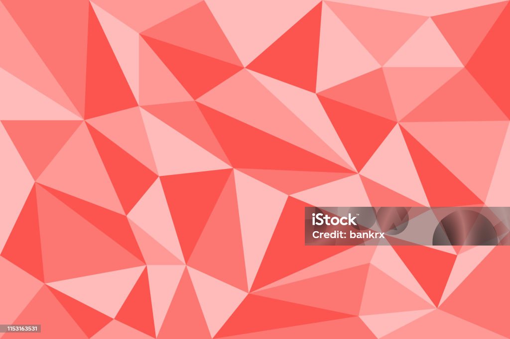 Redvector Triangle Polygon Border Abstract Red Geometric Polygon Background Compose By Triangle Shape ...