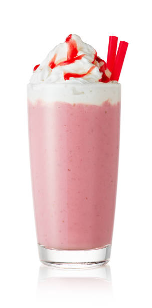 istock strawberry milkshake in glass 1153165573