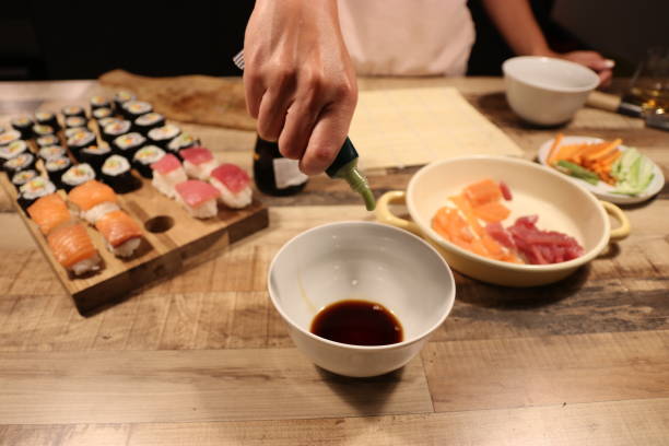 istock Wasabi and soy sauce 1153167312