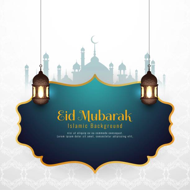 추상 eid 무바라크 이슬람 배경 디자인 - islam india mosque praying stock illustrations