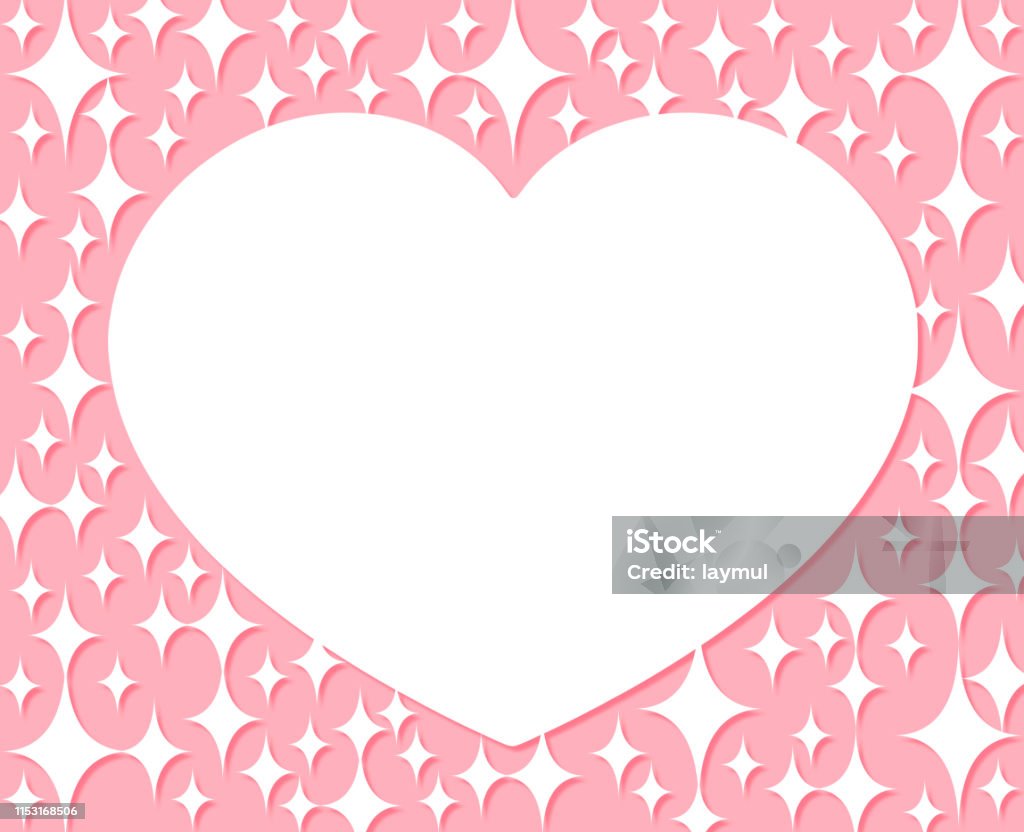 Heart Border Frame Computer Heart Symbol Frame Stock Illustration - Download Image Now ...