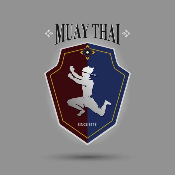 Vector illustration of muaythai