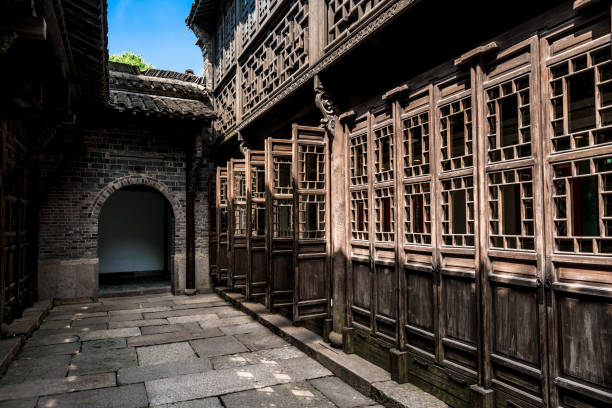 istock Chinese antique door 1153176012