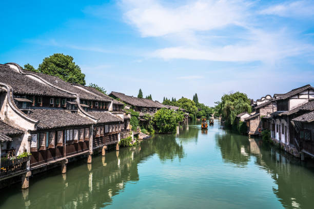 istock Beautiful Chinese water town 1153176310