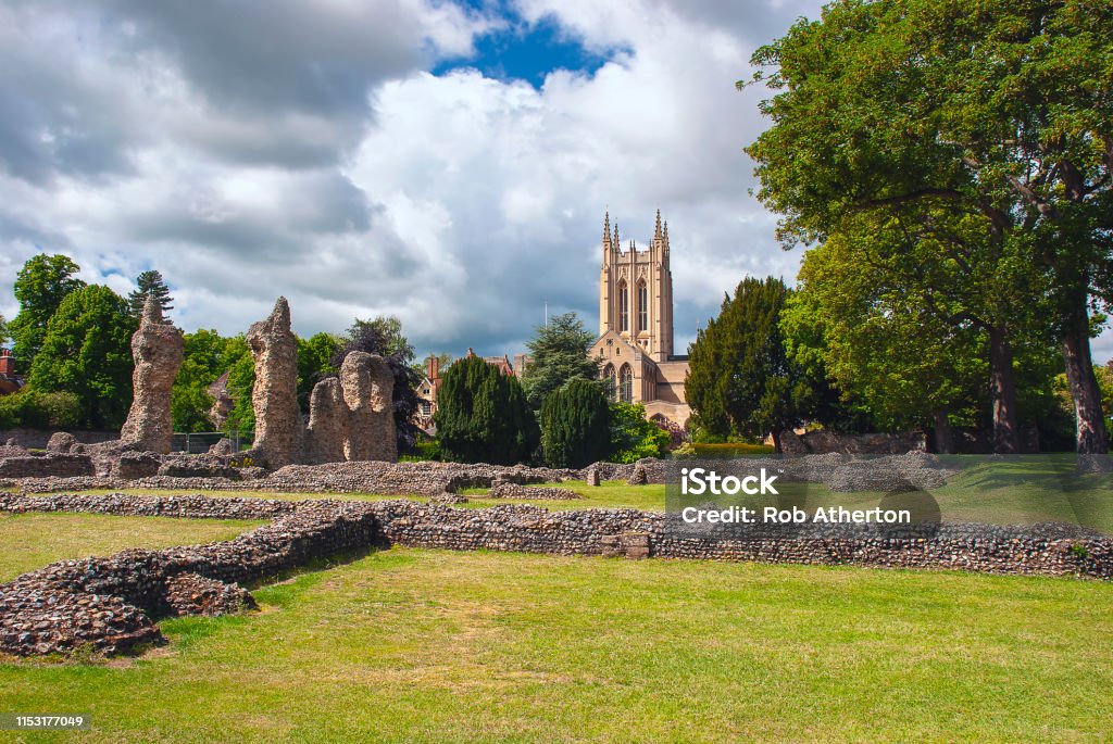 The Abbey Ruins in the heart of Bury St Edmunds, Suffolk Bury St Edmunds Stock Photo