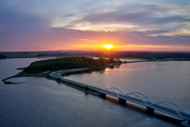 istock Aerial view of Munkholm bridge, Denmark 1153184431