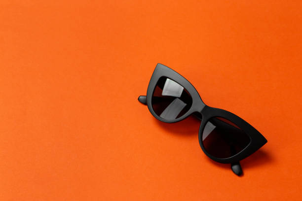 Women's black sunglasses, called cat's eyes