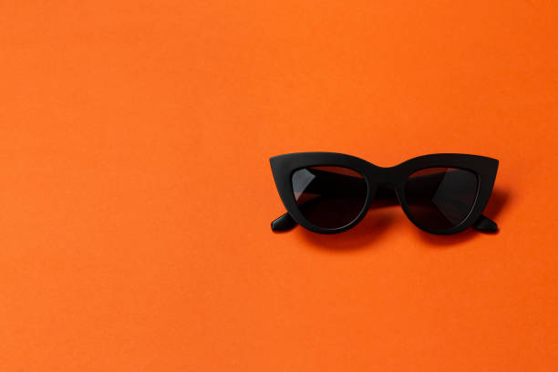 istock Women's black sunglasses, called cat's eyes 1153194707