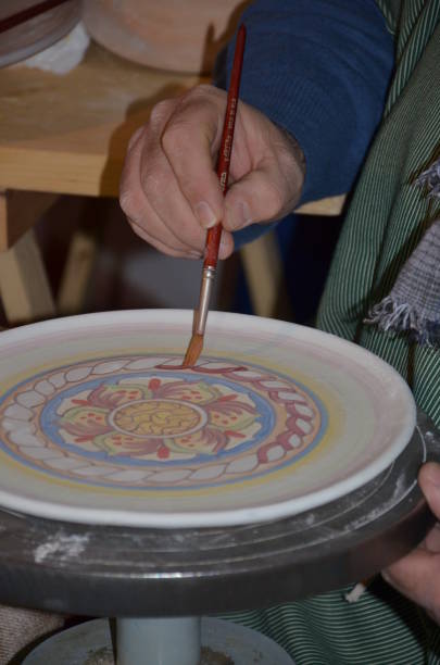 istock Traditional painting of a dish 1153196065