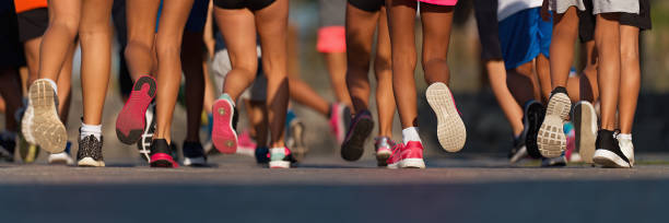 istock Running children, young athletes run in a kids run race 1153199663