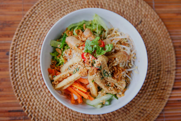 istock Vegetarian Vietnamese noodle bowl - bun thit nuong 1153201458