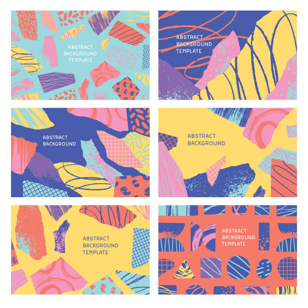 Set of editable flat vector illustrations on layers. This image includes clipping masks.