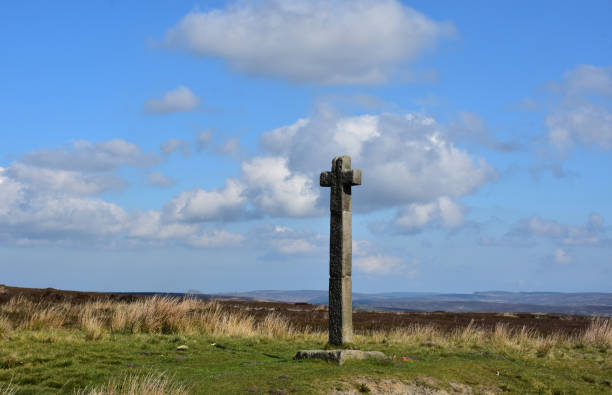 istock Young Ralph's Cross on the Moors in England 1153205405