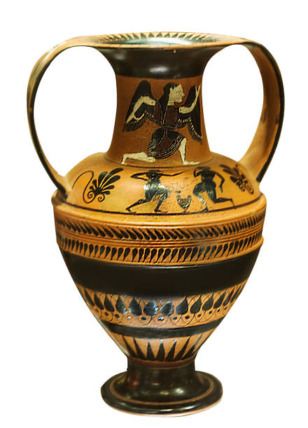 istock antique greek amphora with a mythical hero isolated 1153205792