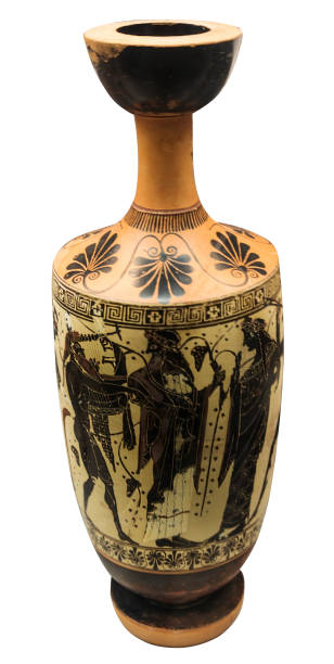 istock antique greek amphora with mythical heroes isolated 1153205816