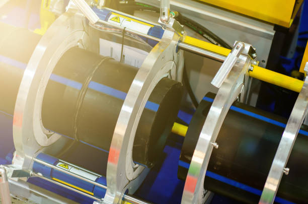 istock Device of butt welding of the polymeric pipes. 1153208016