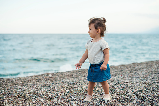 Cute little girl on the beach