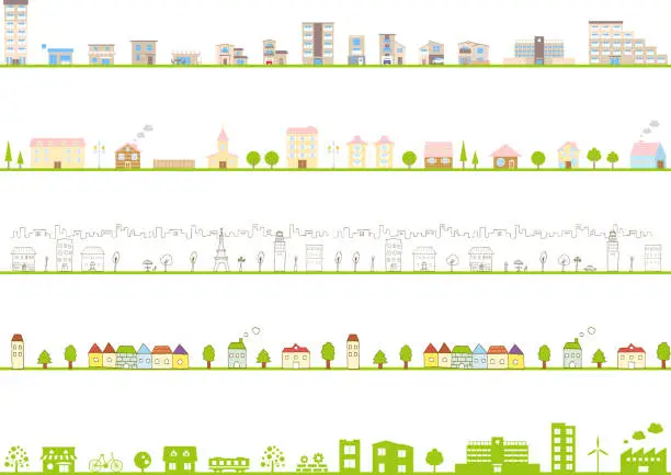 Vector illustration of illustration of urban landscape